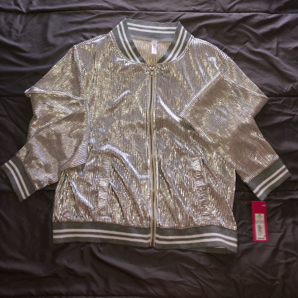 Sparkly silver jacket